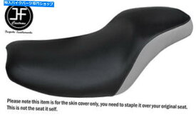 シート 川崎ZL 600エリミネーター86-91デュアルシートカバーのための黒と灰色のビニールの習慣 BLACK AND GREY VINYL CUSTOM FOR KAWASAKI ZL 600 ELIMINATOR 86-91 DUAL SEAT COVER