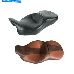 V[g n[[c[O[hLOOCh09-21ubN/̃C_[̏ȃtBbg Rider Passenger Seat Fit For Harley Touring Road King Glide 09-21 Black/Desert