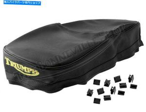 V[g XvOPnƊ炩ȍ̏㕔̍Jo[̊炩ȍ̏㕔362-5418A 60-0697 Triumph T120C 650 Seat Cover Smooth Black Top with Sprags PN# 82-5418A 60-0697