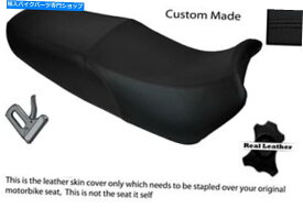 シート 黒ステッチカスタムフィットスズキGSX 1100 Fデュアルレザーシートカバー BLACK STITCH CUSTOM FITS SUZUKI GSX 1100 F DUAL LEATHER SEAT COVER