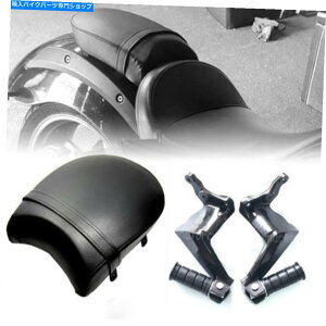 V[g Ki[̃nCg{[WbWLOŝ߂̍̌㕔+q̑ Black Rear Seat + Passenger Footpegs For Victory Gunner Hight Ball Judge Kingpin