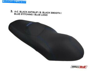 V[g }nX-MAX 125/250i2006-2009jMOTOKV[gJo[u[Xeb`/S Yamaha X-MAX 125/250 (2006-2009) Motok Seat Cover BLUE Stitching / Logo