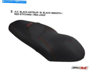V[g }nX-MAX 125/250i2006-2009jMotok Seat Cover Red Stitching / Logo Yamaha X-MAX 125/250 (2006-2009) Motok Seat Cover RED Stitching / Logo