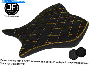 V[g HONDA CBR 1000 RR 08-11tgV[gJo[pDSG3CG[Xeb`XG[hJX^ DSG3 YELLOW STITCH SUEDE CUSTOM FOR HONDA CBR 1000 RR 08-11 FRONT SEAT COVER