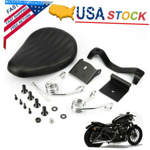V[g Harley Sportster 883 1200 2004-2006 XL 2010-2018̂߂̃ubNPUU[\V[g Black PU Leather Solo Seat for Harley Sportster 883 1200 2004-2006 XL 2010-2018
