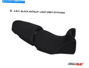 �V�[�g Aprilia Caponord 1000 2001-2004 Motok Seat Cover�A���`�X���b�vB445 / 5�u���b�N���O���[ Aprilia Caponord 1000 2001-2004 MotoK Seat Cover Anti Slip B445/5 black & gray�y���s�A���i�z