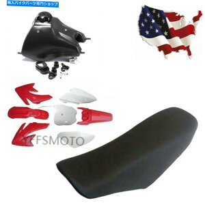 V[g z_CRF70 Atomik Dirtik Dirt Bike Thumpstâ߂̃vX`bNtF_[+R^N+w̍V[g Plastic Fender + Fuel Tank + Tall Seat for Honda CRF70 Atomik Dirt Bike Thumpsta