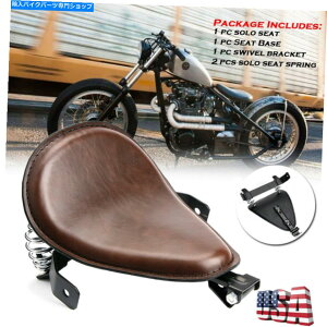 �V�[�g Handa Yamaha Sportster Bobber�̂��߂�PU���U�[�{�E�u���P�b�g3 ''�\���V�[�g PU Leather bow Bracket 3'' Solo Seat for Harley Honda Yamaha Sportster Bobber