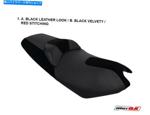 V[g LRAK 550 2017+ MotokV[gJo[835/1A`Xbv[XubNhbh Kymco AK 550 2017+ MotoK Seat Cover 835/1 anti slip race black waterproof RED