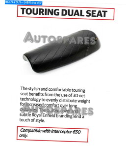 �V�[�g interceptor 650�̂��߂̃��C�����G���t�B�[���h�c�[�����O�f���A���V�[�g - ���� Royal Enfield Touring Dual Seat for Interceptor 650 - Express Shipping�y���s�A���i�z