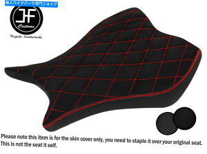 V[g DSG3N₩ȐԃXeb`XG[hJX^pz_CBR 1000 RR 08-11tgV[gJo[ DSG3 BRIGHT RED STITCH SUEDE CUSTOM FOR HONDA CBR 1000 RR 08-11 FRONT SEAT COVER