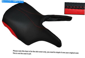 シート ブラック&レッドカスタムフィットヤマハv最大1700 09-15フロントレザーシートカバー BLACK & RED CUSTOM FITS YAMAHA V MAX 1700 09-15 FRONT LEATHER SEAT COVER