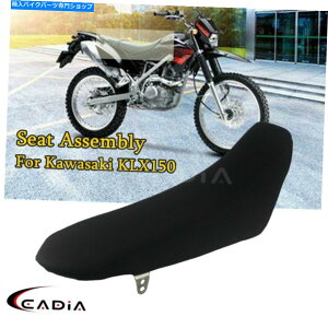 V[g KLX150gNXV[gAZû߂̃It[hqV[gJo[ubN Off Road Passenger Seat Cover Black For Kawasaki KLX150 Motocross Seat Assembly