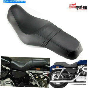 V[g n[[X|[cX^[XL 1200 883 48 2010-21̂߂2AbvU[hCȍȍ 2-Up Leather Driver Passenger Seat For Harley Sportster XL 1200 883 48 2010-21