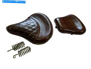 V[g CGtB[hNVbNoCNɃtBbg邽߂̐^VtgAuEJ[V[g Brand New Front & Rear Brown Color Seat For Fit for Royal Enfield Classic Bikes