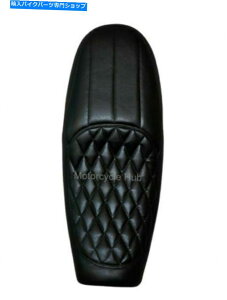 V[g CGtB[hC^[Zv^[650ccR`l^GT̂߂̃ubNtFCNU[fAV[g Black Faux Leather Dual Seat For Royal Enfield Interceptor 650cc Continental GT