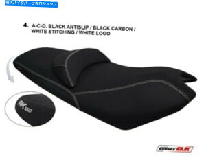 V[g KYMCO AK 550 - 2017-2019 Motok Seat CoverubNJ[ - zCgXeb`S Kymco AK 550 - 2017-2019 MotoK Seat cover BLACK Color - WHITE Stitching & Logo