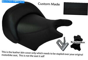 シート 黒ステッチカスタムフィットヤマハv最大1200フロントライダーレザーシートカバー BLACK STITCH CUSTOM FITS YAMAHA V MAX 1200 FRONT RIDER LEATHER SEAT COVER
