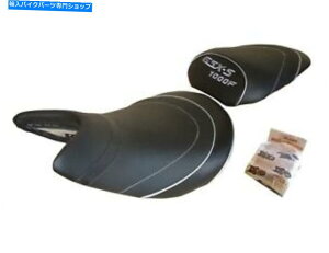 V[g XYLGSXS 1000F 2015-2017gbv̔҃V[gJo[ZbgfUCi[ubNzCgO Suzuki GSXS 1000F 2015-2017 Top Sellerie Seat Cover set Designer black white log