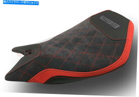 シート DUCATI ALL PANIGALE 1299火山デザインライダーレッド＆ブラックシートカバーアンチスリップ Ducati All Panigale 1299 Volcano design rider red & black Seat cover anti slip