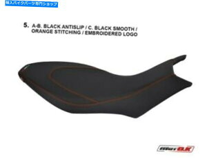V[g Aprilia Dorsoduro 750/1200i2008-2020jMotok Seat CoverIWF̎hJ Aprilia DORSODURO 750/1200 (2008-2020) MotoK Seat Cover Orange Embroidered Logo
