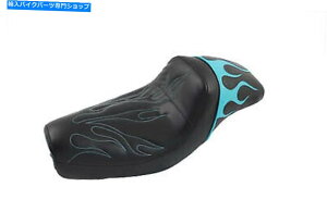 V[g Gunfighter Seat Aqua Flame Style̓n[[_rbh\ɃtBbg܂ Gunfighter Seat Aqua Flame Style fits Harley-Davidson