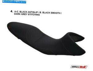V[g BMW R 1200 Ri2006-2018jMOTOKV[gJo[ubNJ[ - _[NO[Xeb` BMW R 1200 R (2006-2018) Motok Seat Cover Black color - Dark Grey Stitching