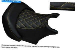V[g _ChCG[Xeb`JX^tBbg}nvő1200tgV[gJo[ DIAMOND YELLOW STITCH CUSTOM FITS YAMAHA V MAX 1200 FRONT SEAT COVERS