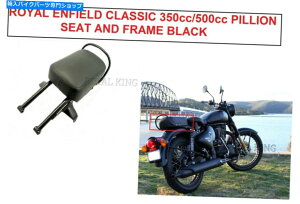 シート 新しいロイヤルエンフィールドクラシック350cc / 500ccピリオンシートとフレームブラック NEW ROYAL ENFIELD CLASSIC 350cc/500cc PILLION SEAT AND FRAME BLACK