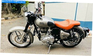 �V�[�g �e�ۂ̃V���O�����C�_�[�V�[�g�̂��߂̃��C�����G���t�B�[���h�X�^�C���b�V���ȃN���X�N���[�U�[�V�[�g�^���u���E�� Royal Enfield Stylish Cross Cruiser Seat Tan Brown For Bullet Single Rider Seat