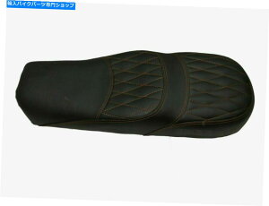 V[g CGtB[hR`l^GTC^[Zv^[650cĉ߂̃ubNfAV[gtFCNU[ Black Dual Seat Faux Leather For Royal Enfield Continental GT Interceptor 650cc