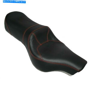 V[g ԂXeb`tB[hƃfAV[gAZuubNU[TCgCGtB[h@ca Dual Seat Assembly Black Leatherite With Red Stitching Fits Royal Enfield @CA