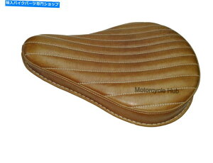 V[g CGtB[h̒eۂ̏Ȋṽtg\V[g Pure Leather Front Solo Seat for Royal Enfield Bullet Standard Electra Tan Color