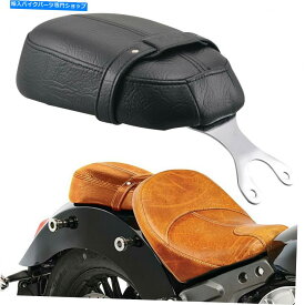 シート インドのスカウトのためのオートバイ旅客ブラックレザーシート2015-2018 6016アップ Motorcycle Passenger Black Leather Seat For Indian Scout 2015-2018 Sixty 2016-Up