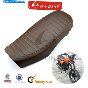 V[g XYLGN125̂߂̖hre[WU[JtF[T[V[gtbgONbV Waterproof Vintage Leather Cafe Racer Seat Flat Long cushion for Suzuki GN125