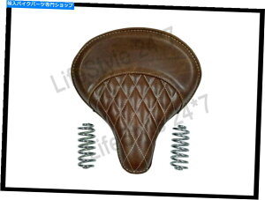 �V�[�g �t�̃��C�����G���t�B�[���h500cc�X�^���_�[�h���U�[�u���E���J���[�V�[�g Royal Enfield 500cc Standard Leather Brown Color Seat With Spring�y���s�A���i�z
