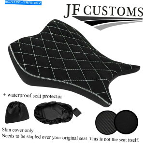 V[g Honda CBR 1000 RR 08-11tgV[gJo[+ WSPpDSG3zCgXeb`XG[hJX^ DSG3 WHITE STITCH SUEDE CUSTOM FOR HONDA CBR 1000 RR 08-11 FRONT SEAT COVER+WSP