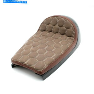 V[g JtF[T[U2̂߂̃re[WuEtbgnvx`JX^XNuV[gTh Vintage Brown Flat Hump Bench Custom Scrambler Seat Saddle For Cafe Racer U2
