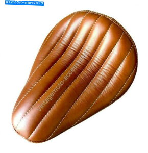 V[g CGtB[hNVbN̂߂̐VJX^}CYꂽ̊vTh\V[giTAN New Customized Both Side Leather Saddle Solo Seat For Royal Enfield Classic (Tan