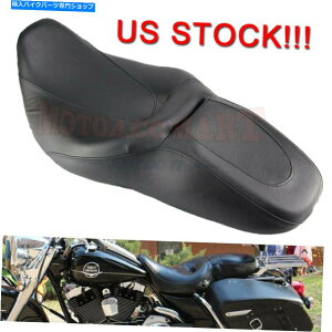 V[g ubNV[g2 2̃AbvU[̂߂̊v̂߂̊v̂߂̃OCh[hLOt2008-2019 Black Seat 2 Two up Leather For Harley Touring Glide Road King FLHR 2008-2019