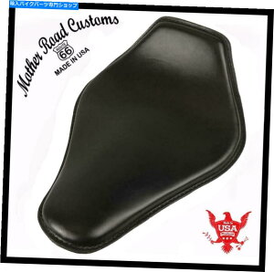V[g XvOV[g`bp[{o[n[[X|[cX^[z_10x13ubNXium[YU[ Spring Seat Chopper Bobber Harley Sportster Honda 10x13 Black Snub Nose Leather