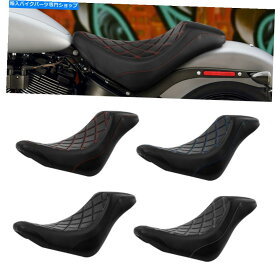 シート オートバイの運転手ソロのシートフィットハーレーソフトデラックスストリートボブスリム18-20 Motorcycle Driver Solo Seat Fit For Harley Softail Deluxe Street Bob Slim 18-20