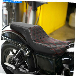 V[g ubNbhhCo[̏ȃtBbgn[[_CiXg[g{uFXDB 06-17 2016 Black Red Driver Passenger Seat Fit For Harley Dyna Street Bob FXDB 06-17 2016