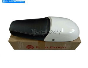 V[g R`l^GT 650̂߂̔JEtĂ郍CGtB[hc[OfAV[g Royal Enfield Touring Dual Seat With White Cowl For Continental GT 650