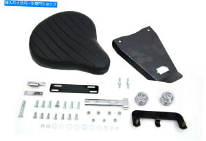 V[g Mount Kit Fits Harley-Davidson𓋍ڂubNU[\V[g Black Leather Solo Seat With Mount Kit fits Harley-Davidson