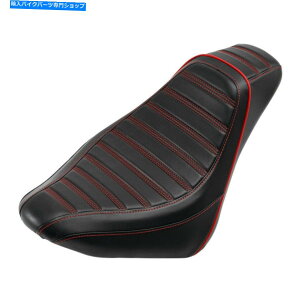 V[g ubNbh\hCoV[gtBbgn[[X^_[hXXg[g{uFXBB 18-21 19 Black Red Solo Driver Seat Fit For Harley Standard Slim Street Bob FXBB 18-21 19