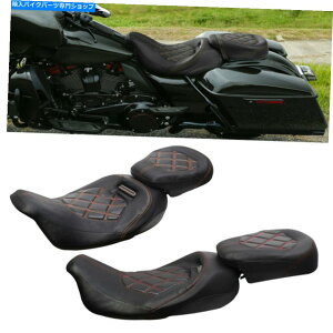 V[g c[OCVO Road Street Glide 2009-2020c[O邽߂̃hCo[qsIV[gtBbg Driver Passenger Pillion Seat Fit For Touring CVO Road Street Glide 2009-2020 US