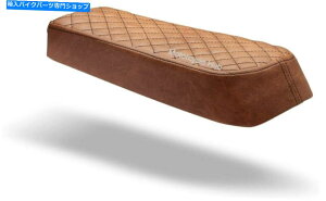 V[g CGtB[hC^[Zv^[650ccR`l^GT650^pU[fAV[g Pure Leather Dual Seat For Royal Enfield Interceptor 650cc Continental GT650 Tan