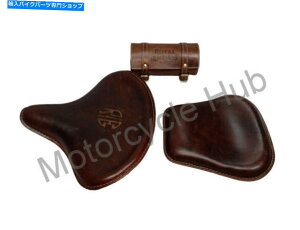 V[g CGtB[hNVbN̂߂̐VȊvuE\̃V[gc[obȎO New Pure Leather Brown Solo Seat & Tool Bag Front Rear For Royal Enfield Classic