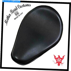 V[g XvO\V[g`bp[n[[X|[cX^[_Ci{o[10x13 "ubNU[AJ Spring Solo Seat Chopper Harley Sportster Dyna Bobber 10x13" Black Leather USA